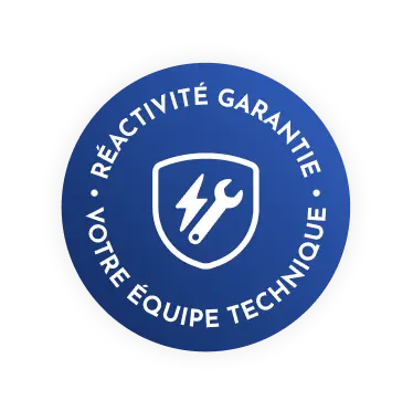 badge: réactivité garantie, votre équipe technique